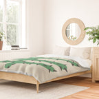 Matisse Inspired Dark Green Shape Duvet Cover Gallery Image 2