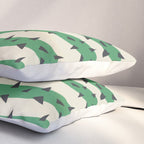 Matisse Inspired Dark Green Shape Pillow Sham Gallery Image 3