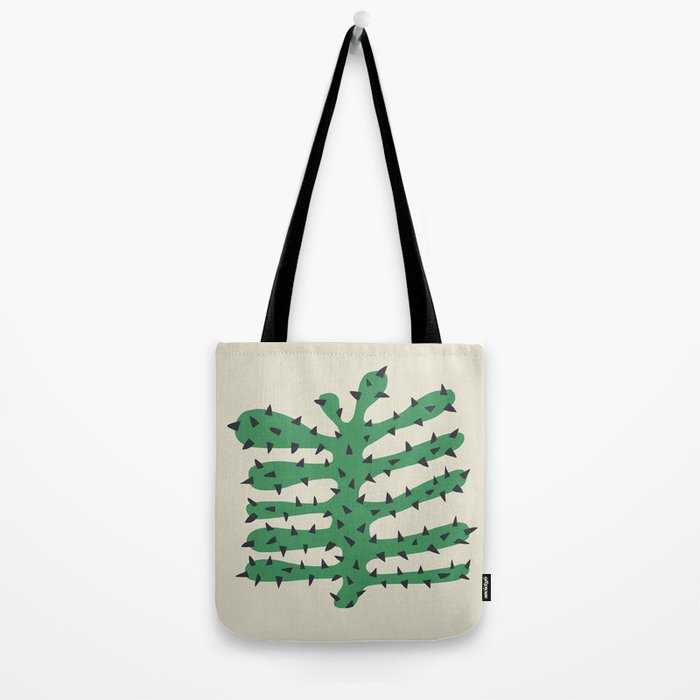 Matisse Inspired Dark Green Shape Tote Bag Gallery Image 2