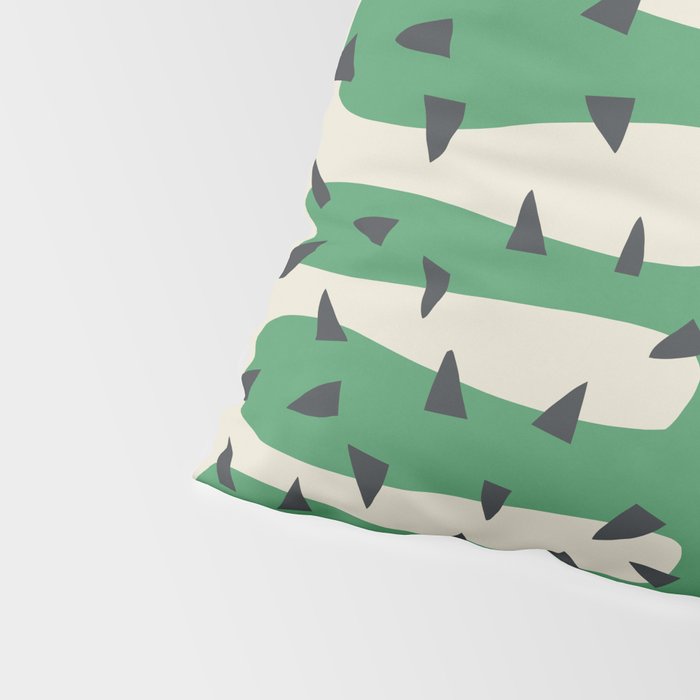 Matisse Inspired Dark Green Shape Pillow Sham Gallery Image 4