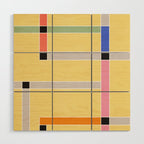 Minimal Geometric Abstraction 63 Wood Wall Art Gallery Image 1