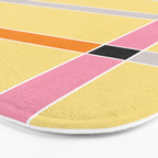 Minimal Geometric Abstraction 63 Bath Mat Gallery Image 3