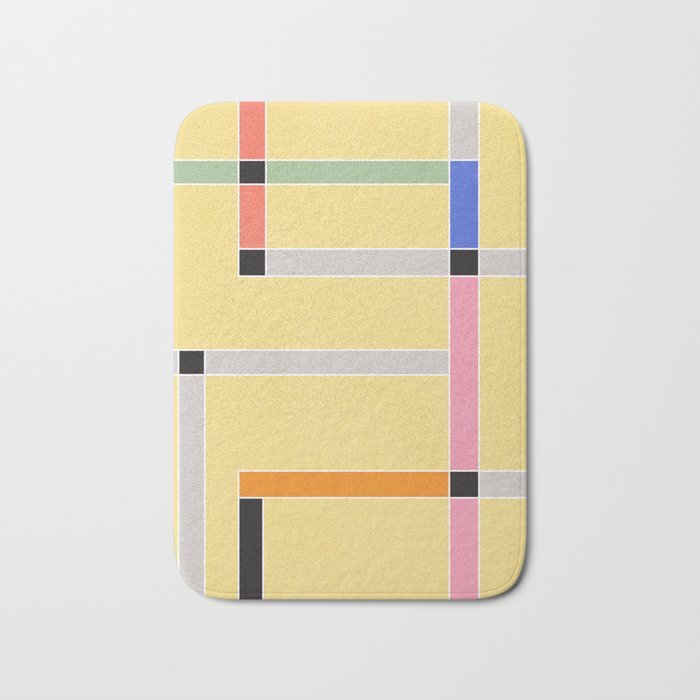 Minimal Geometric Abstraction 63 Bath Mat Gallery Image 1