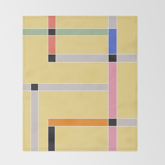 Minimal Geometric Abstraction 63 Throw Blanket Gallery Image 2