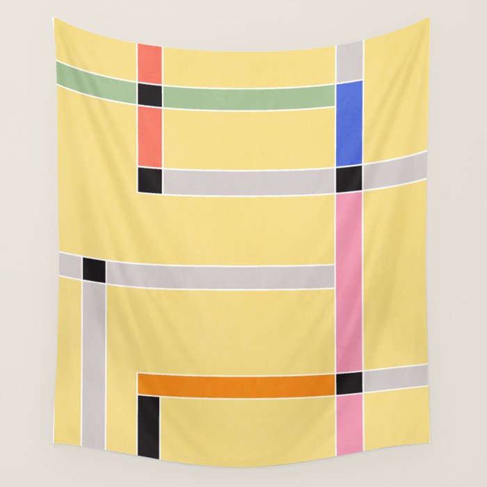 Minimal Geometric Abstraction 63 Wall Tapestry Gallery Image 4
