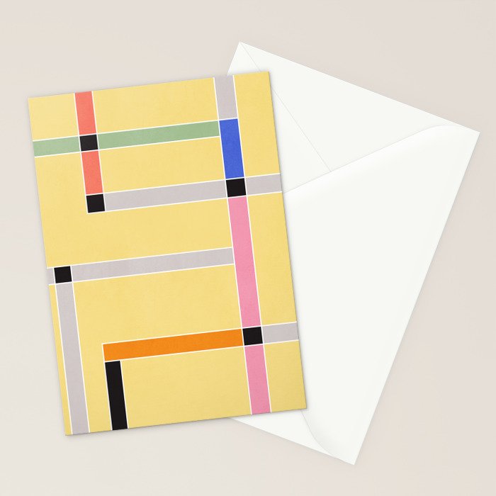 Minimal Geometric Abstraction 63 Stationery Card Gallery Image 2