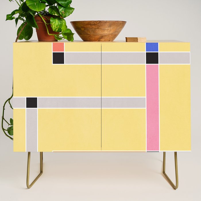 Minimal Geometric Abstraction 63 Credenza Gallery Image 1