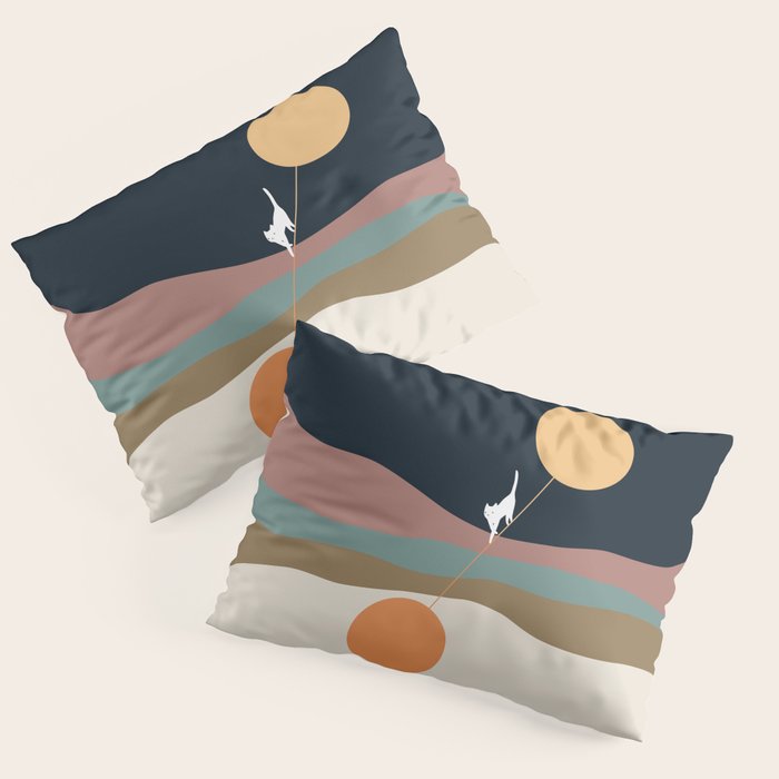 Cat Landscape 56 Pillow Sham Gallery Image 3