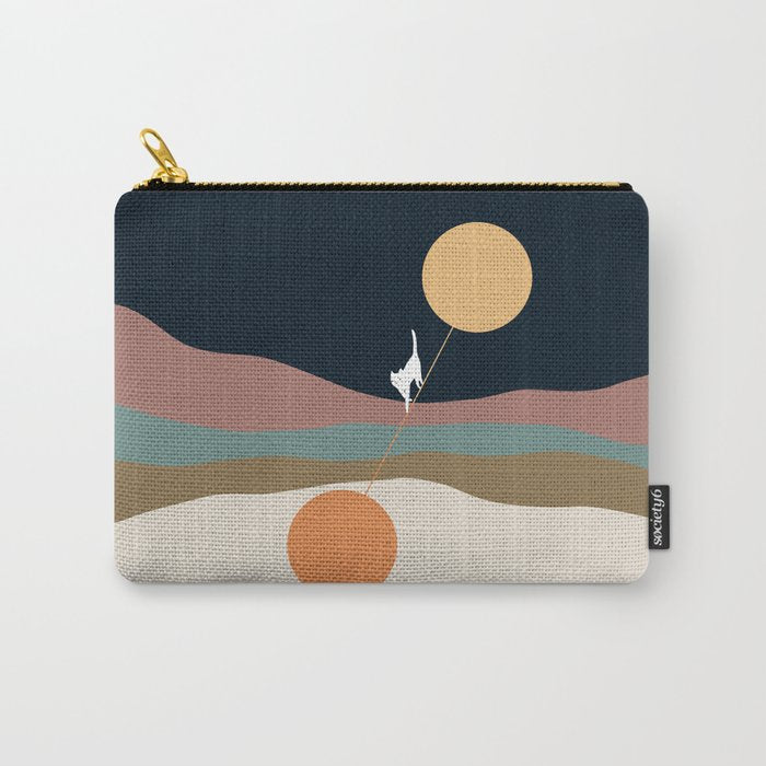Cat Landscape 56 Carry All Pouch Gallery Image 1