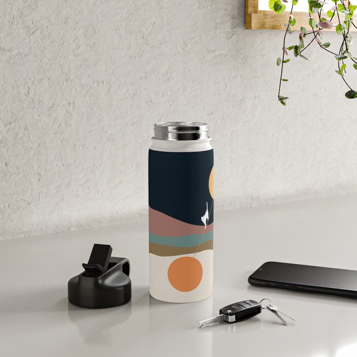 Cat Landscape 56 Water Bottle Gallery Image 4