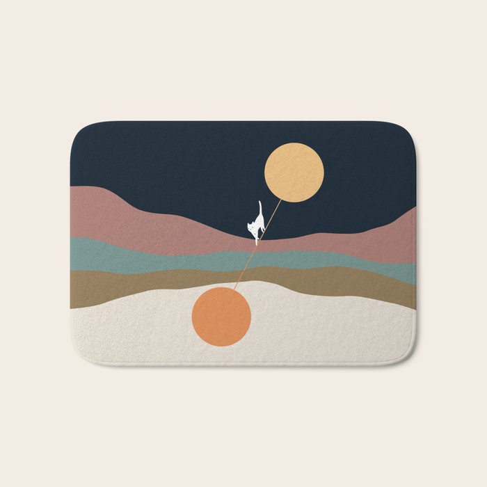 Cat Landscape 56 Bath Mat Gallery Image 1