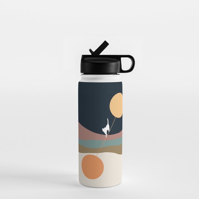 Cat Landscape 56 Water Bottle Gallery Image 1
