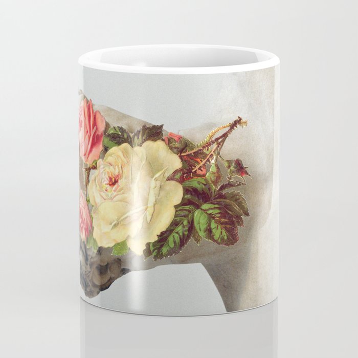 Bust With Flowers Coffee Mug Gallery Image 4
