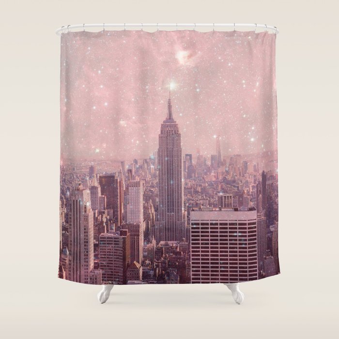 Stardust Covering New York Shower Curtain Gallery Image 1