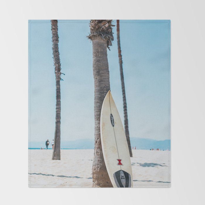Surfing Day Throw Blanket Gallery Image 2