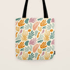 Abstract organic nature shape art pattern Tote Bag Gallery Image 1