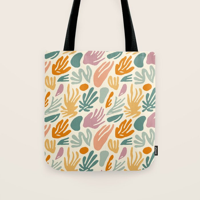 Abstract organic nature shape art pattern Tote Bag Gallery Image 1