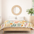 Abstract organic nature shape art pattern Duvet Cover Gallery Image 3