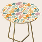 Abstract organic nature shape art pattern Side Table Gallery Image 2