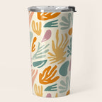 Abstract organic nature shape art pattern Travel Mug Gallery Image 2