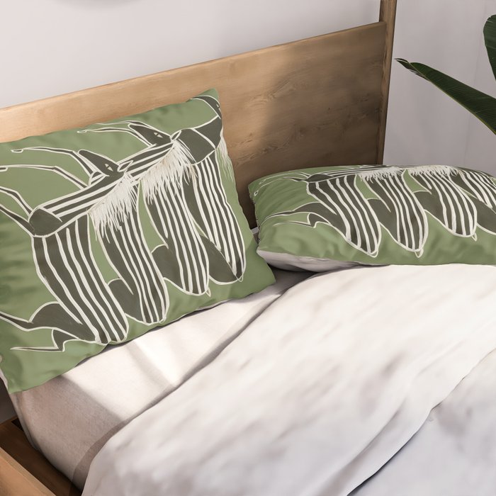 Horses in Stripes Pillow Sham Gallery Image 2