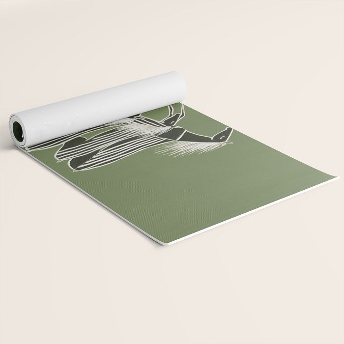 Horses in Stripes Yoga Mat Gallery Image 2