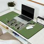 Horses in Stripes Desk Mat Gallery Image 2