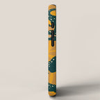 Alligator Collection - Ochre & Teal iPhone Case Gallery Image 2