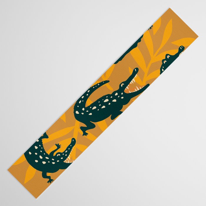 Alligator Collection - Ochre & Teal Table Runner Gallery Image 3