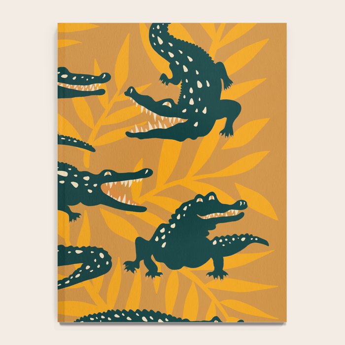 Alligator Collection - Ochre & Teal Notebook Gallery Image 4