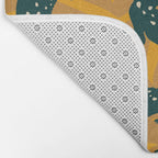 Alligator Collection - Ochre & Teal Bath Mat Gallery Image 2