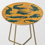 Alligator Collection - Ochre & Teal Side Table Gallery Image 2