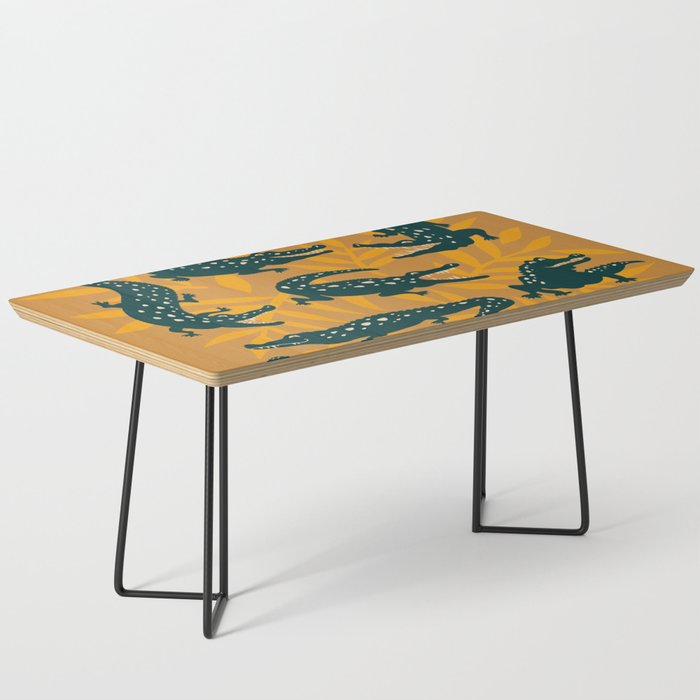 Alligator Collection - Ochre & Teal Coffee Table Gallery Image 1