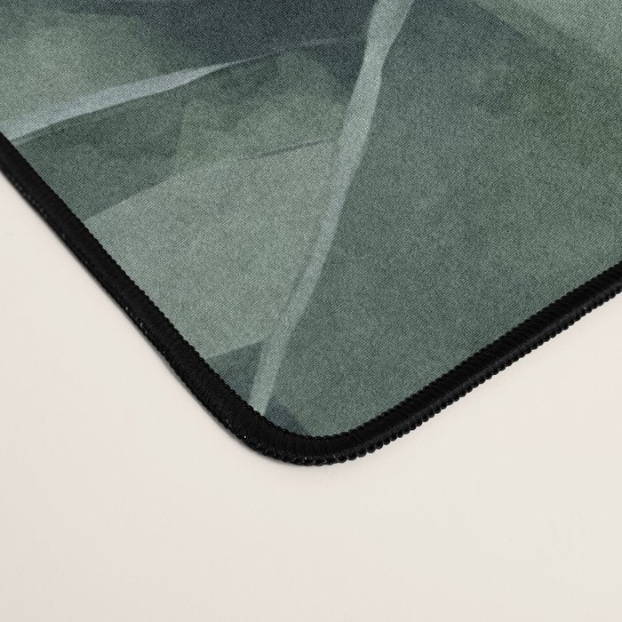 Teal Green Monstera Leaves  Jungle Vibes Desk Mat Gallery Image 4