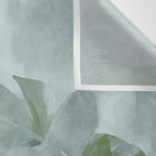 Teal Green Monstera Leaves  Jungle Vibes Wall Tapestry Gallery Image 3