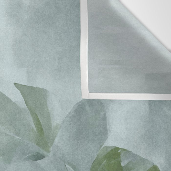 Teal Green Monstera Leaves  Jungle Vibes Wall Tapestry Gallery Image 3