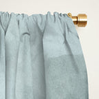 Teal Green Monstera Leaves  Jungle Vibes Window Curtain Gallery Image 2