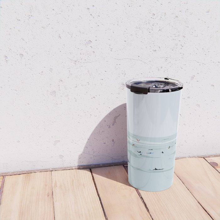 Tiny Surfers in Lima Travel Mug Gallery Image 4