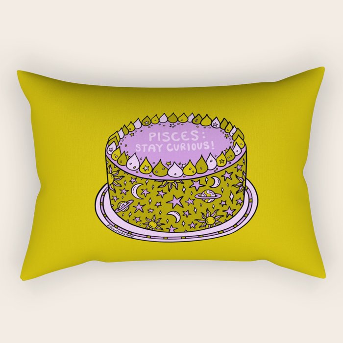 Pisces Cake Rectangular Pillow Gallery Image 1