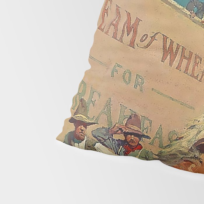 N C Wyeth Western Painting âThe Rodeoâ Pillow Sham Gallery Image 4