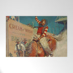 N C Wyeth Western Painting âThe Rodeoâ Welcome Mat Gallery Image 1