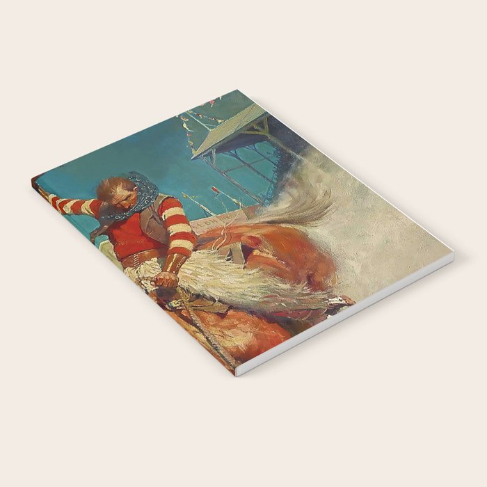 N C Wyeth Western Painting âThe Rodeoâ Notebook Gallery Image 1