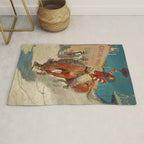 N C Wyeth Western Painting âThe Rodeoâ Rug Gallery Image 1