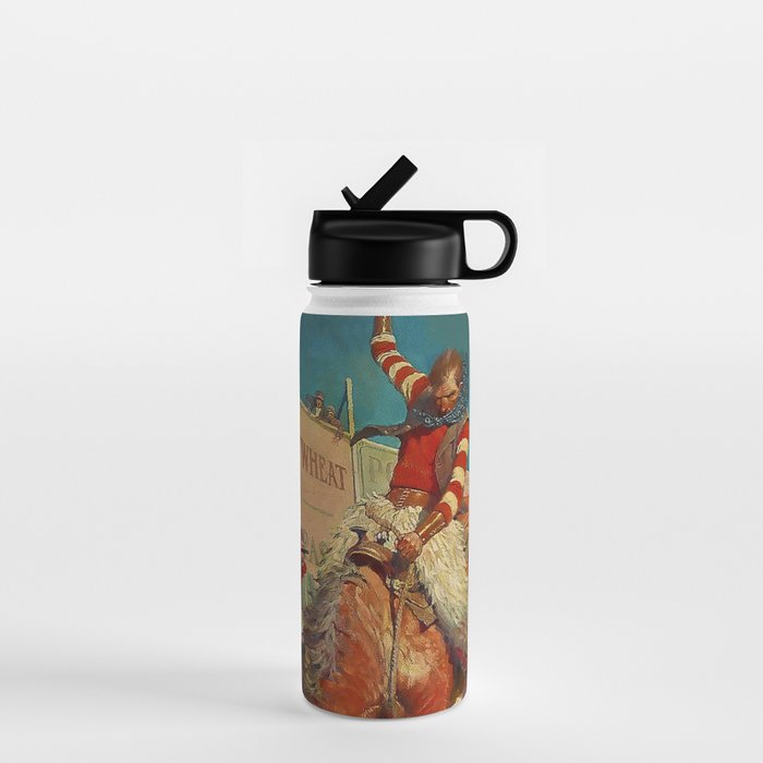 N C Wyeth Western Painting âThe Rodeoâ Water Bottle Gallery Image 1
