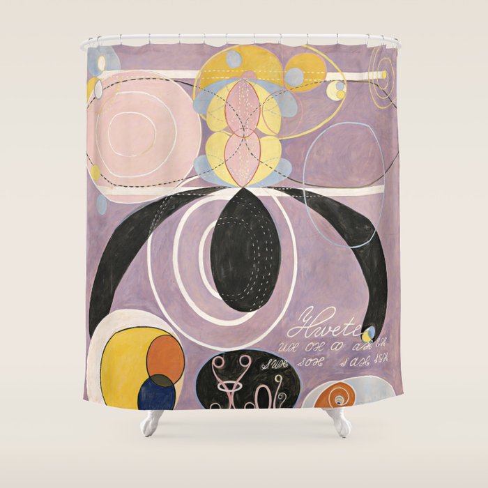 The Ten Largest, No 6 by Hilma af Klint Shower Curtain Gallery Image 1