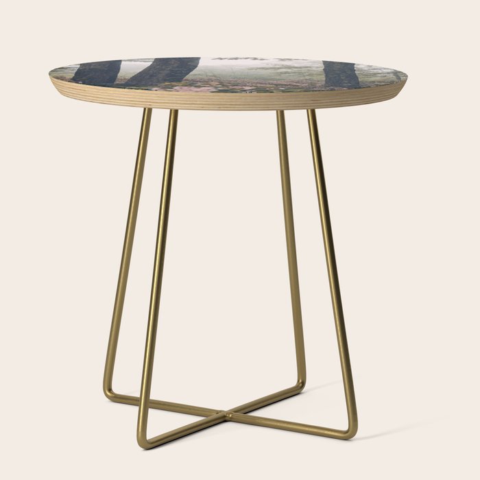 Forest Floral Foggy Wanderlust Adventure Side Table Gallery Image 1