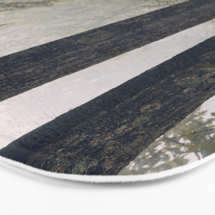 Forest Floral Foggy Wanderlust Adventure Bath Mat Gallery Image 3