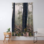 Forest Floral Foggy Wanderlust Adventure Window Curtain Gallery Image 5