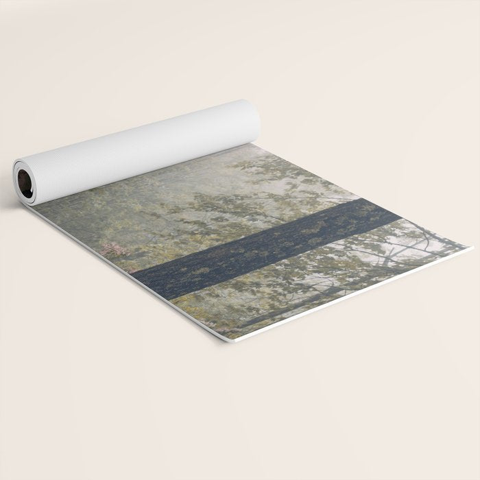 Forest Floral Foggy Wanderlust Adventure Yoga Mat Gallery Image 2