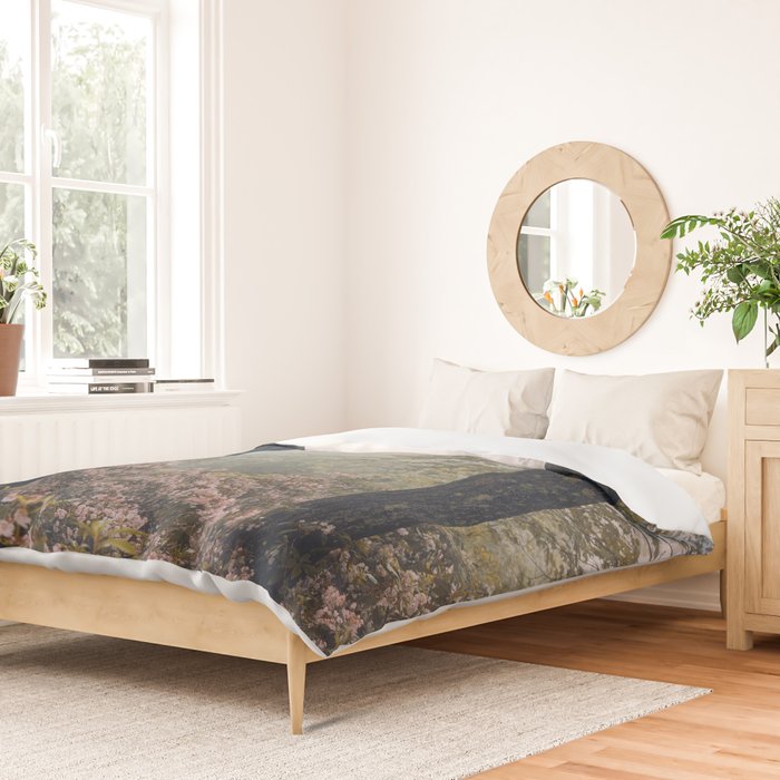 Forest Floral Foggy Wanderlust Adventure Duvet Cover Gallery Image 2